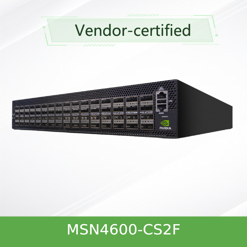 مفتاح شبكة Mellanox القائم على Spectrum-3 Sn4600c مفتاح الشبكة المفتوحة MSN4600 - CS2F مع Onyx