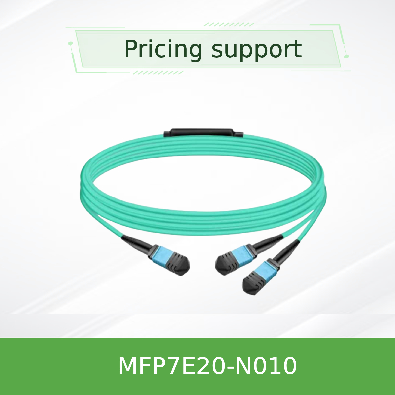 Nvidia Mfp7e20-Nxxx كابل الألياف الضوئية متعدد الأوضاع Mfp7e20-N010 Mmf ، MPO12 APC إلى 2xmpo12 APC