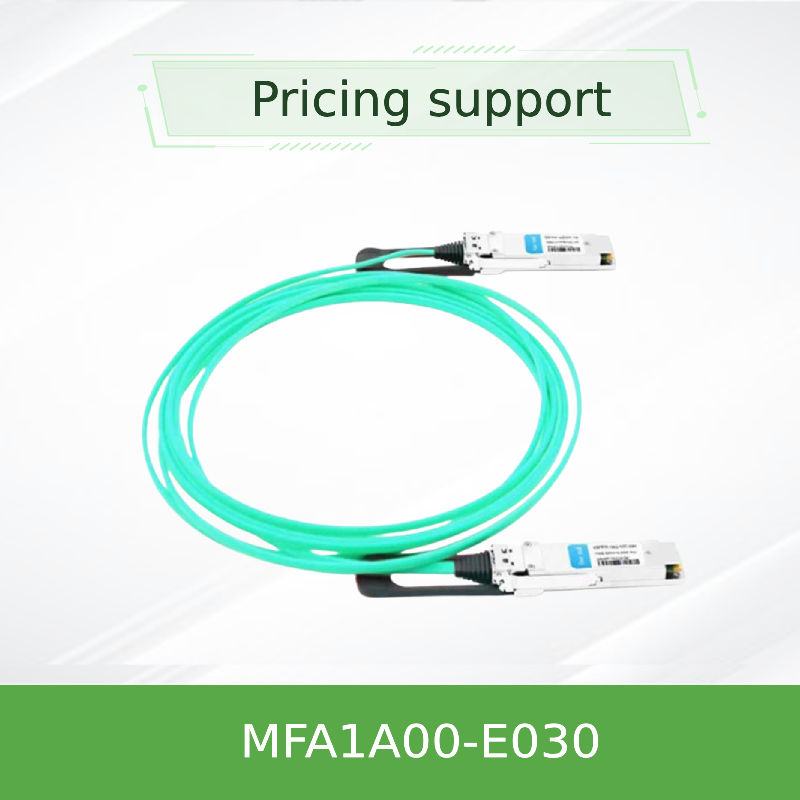 كابل QSFP Mellanox AOC القائم على VCSEL MFA1A00-E030 IB EDR يصل إلى 100Gb / S