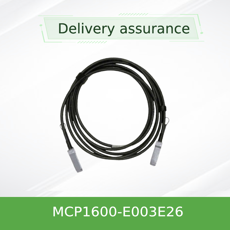 MCP1600-E003E26 كابل نحاسي متصل مباشرة InfiniBand EDR يصل إلى 100Gb / S QSFP28 3m أسود 26AWG