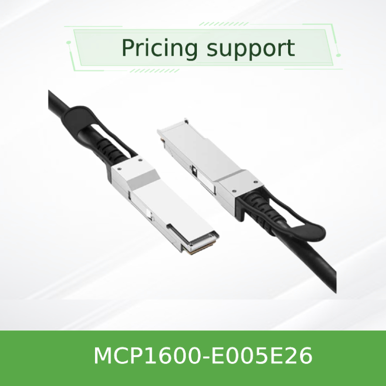 كابل Mellanox DAC IB EDR طول 5m MCP1600-E005E26 سرعة عالية 100Gb/S QSFP28 جديد وأصلي