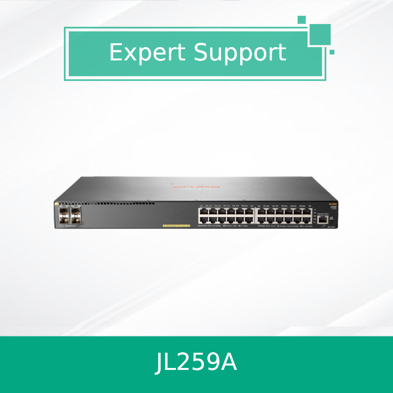 مبدل شبكات HPE Aruba 2930f 24G 4SFP (JL259A)