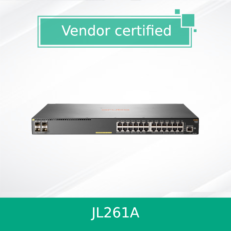 مفتاح شبكات Hpe Aruba 2930f 24G Poe+ 4SFP 370W (JL261A) جديد وأصلي