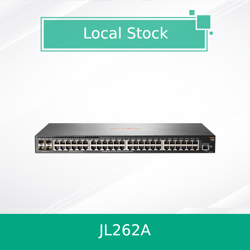 Hpe Aruba Networking 2930f 48g Poe+ 4SFP 370W Switch (JL262A) جديد وأصلي