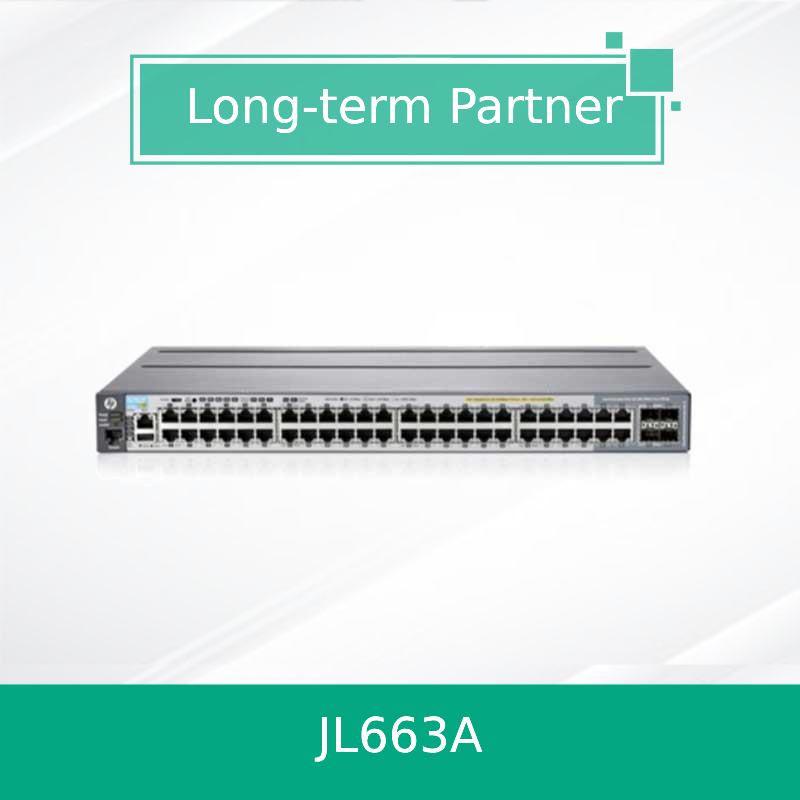 مفتاح شبكة Jl663A سلسلة 6300m، مفتاح 48 منفذ 1 جيجابايت و 4 منافذ Jl663A SFP56
