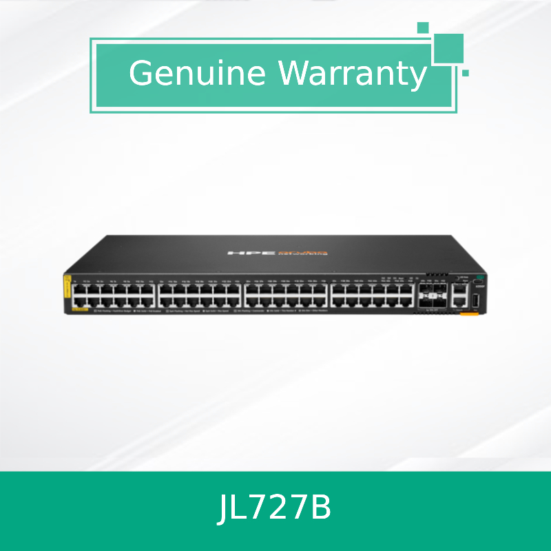 منتجات أصلية 100% من HPE Aruba Networking Cx 6200f 48g Class-4 Poe 4SFP+ 370W Switch (JL727B)