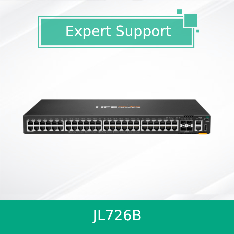 جهاز التبديل الجديد من نوع Hpe Aruba Networking Cx 6200f 48g 4SFP+ (JL726B)