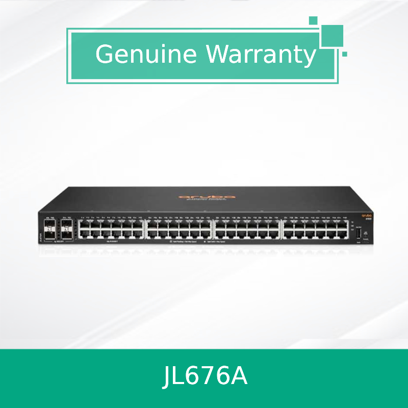 Hpe Aruba Cx 6100 48g المفتاح المدار مع منافذ SFP + (JL676A) جديد وأصلي