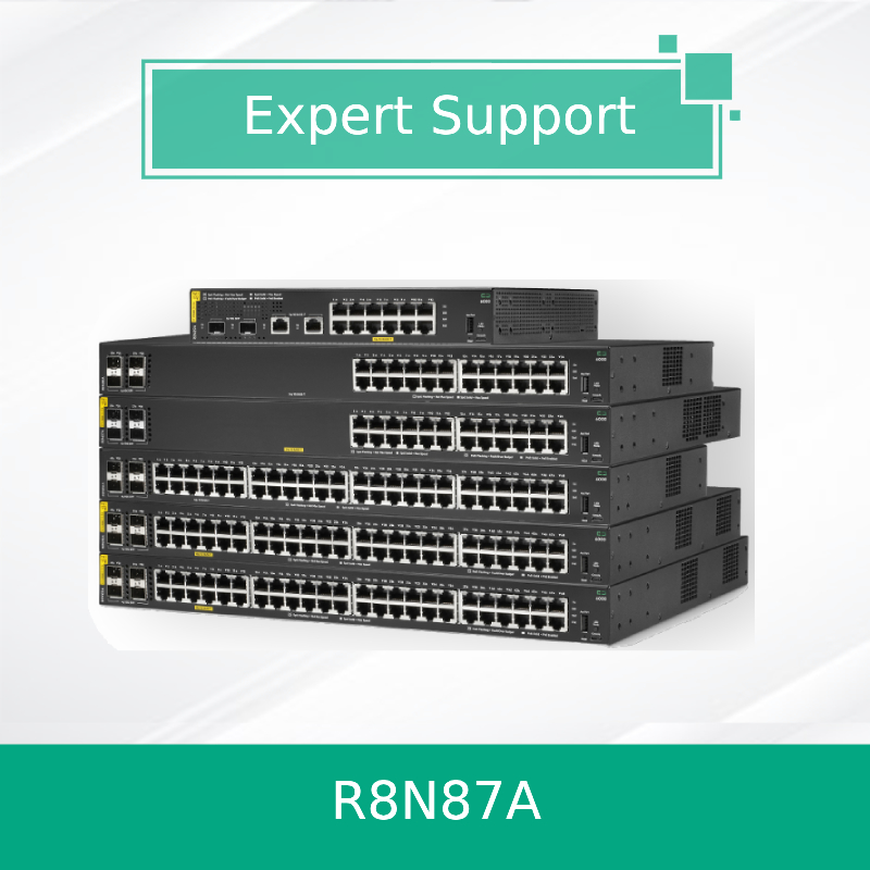 Hpe Aruba Networking Cx 6000 24G Class4 Poe 4SFP 370W Switch (R8N87A) جديد وأصلي