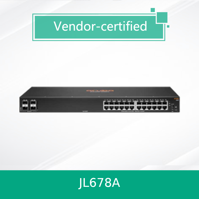 مفتاح شبكات HPE Aruba CX 6100 24G 4SFP+ (JL678A) جديد وأصلي