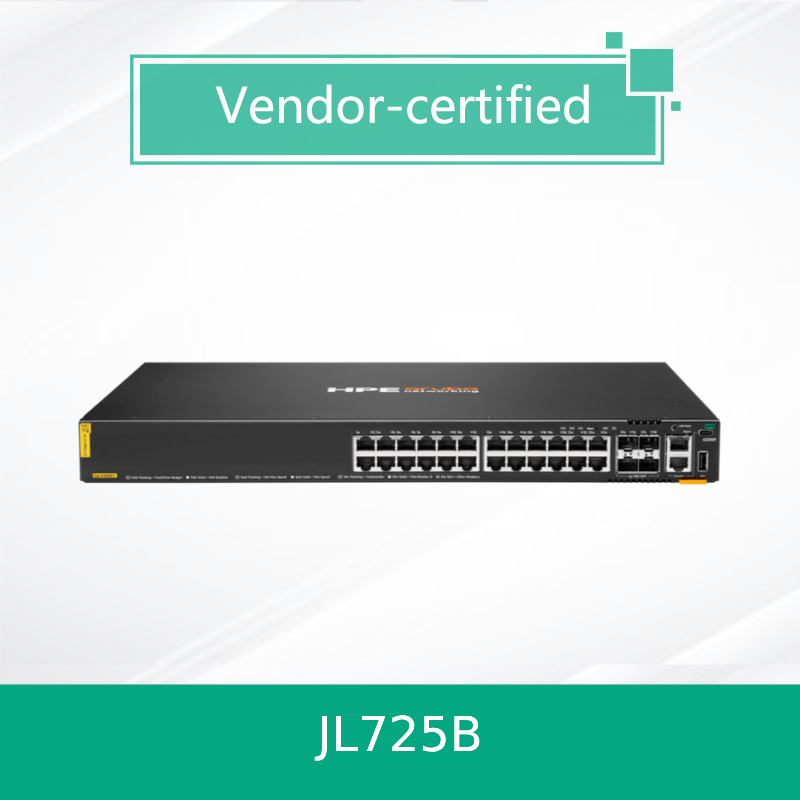 منتجات أصلية 100% من HPE Aruba Networking Cx 6200f 24G Class-4 Poe 4SFP+ 370W Switch (JL725B)