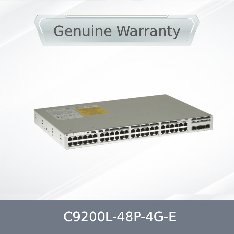 C9200L-48p-4G-E محول شبكة جديد وأصلي 9200L 48-Port Poe 4 1g SFP Uplink Switch