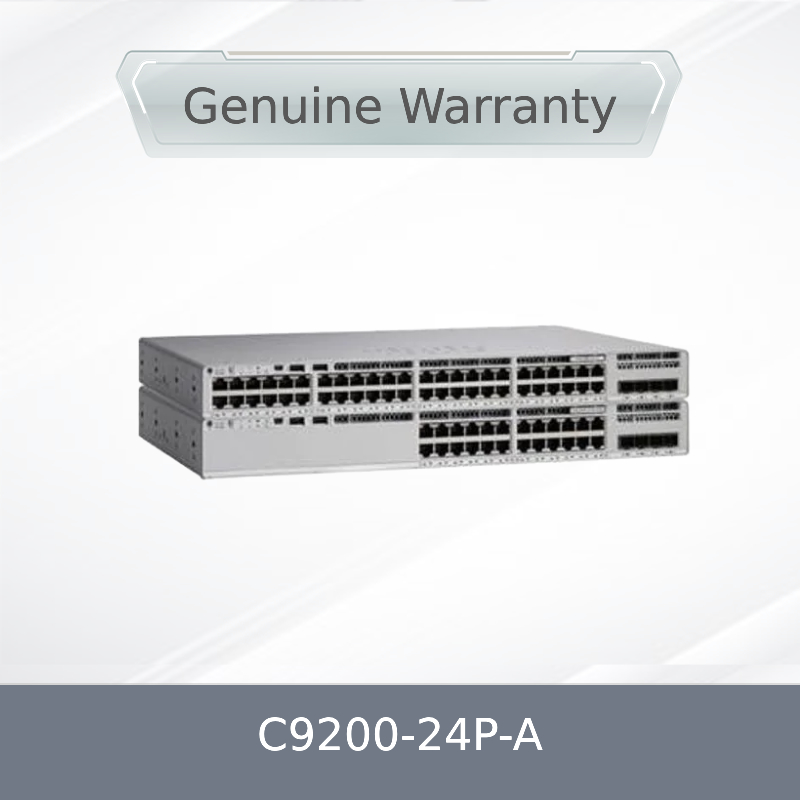 مفتاح جديد أصلي C9200-24p-a بـ 24 منفذًا بتقنية Poe+ مع ميزة الشبكة