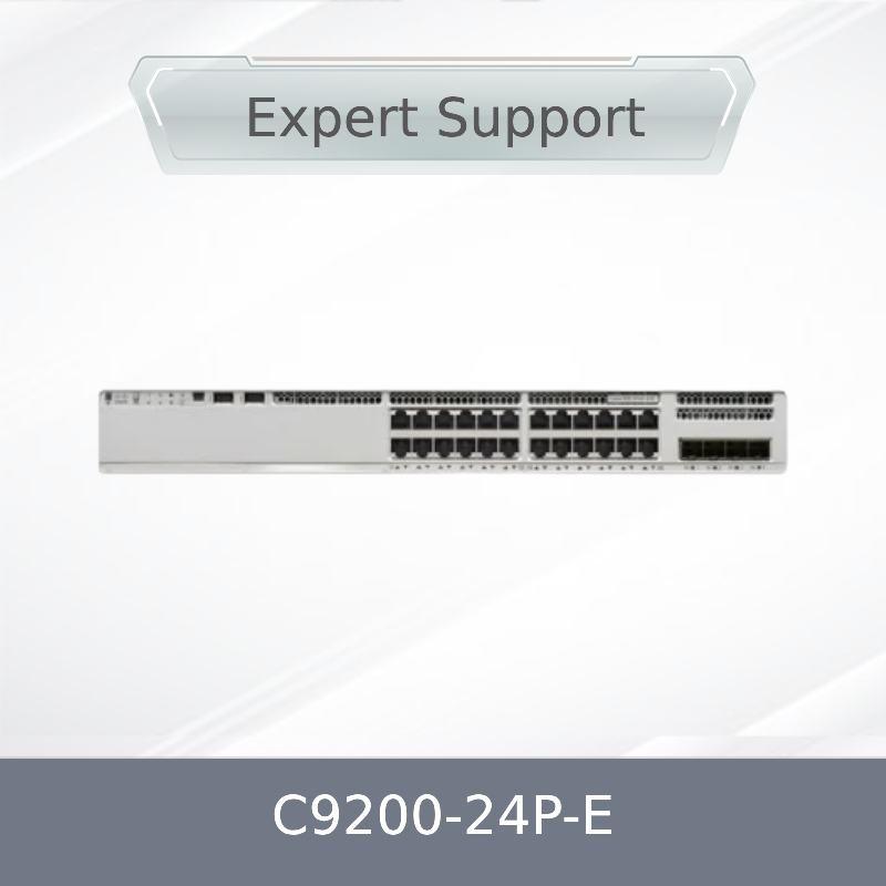 مفتاح شبكة إيثرنت C9200-24p-E الأصلي من الفئة 9200، بطبقة 2، بـ 24 منفذًا يدعم تقنية PoE، مع وظيفة QoS