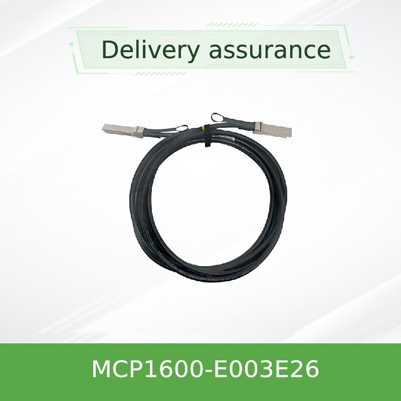 NVIDIA Mellanox MCP1600-E003E26 100Gb/s QSFP28 كابل نحاسي مرفق مباشر سلبي 3m ، EDR InfiniBand ، تأخير منخفض ، طاقة قريبة من الصفر لترابطات مركز البيانات