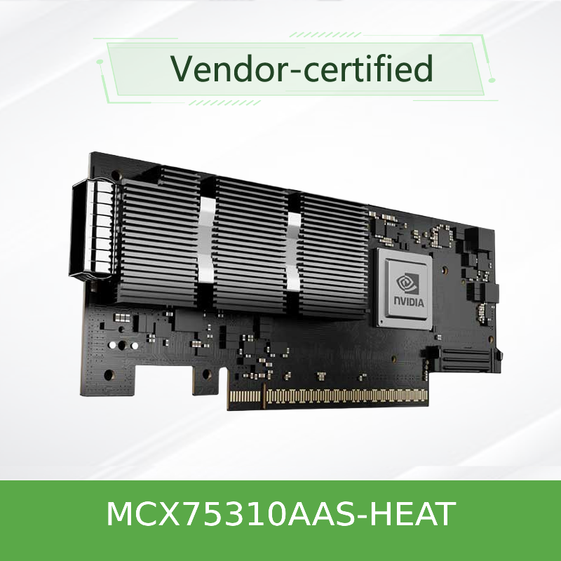 ConnectX‐7 MCX75310AAS‐HEAT 400G NDR NIC الذكي