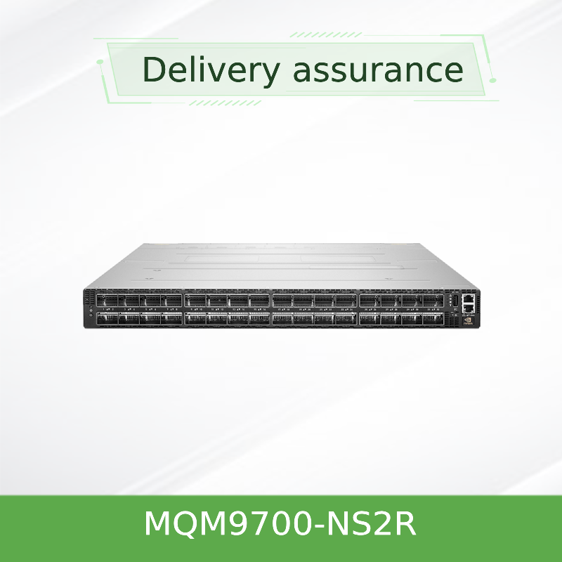 مفتاح InfiniBand NVIDIA Quantum-2 MQM9700-NS2R بسرعة 400 جيجابت/ثانية – 64 منفذ NDR، تدفق هواء C2P، إدارة مدمجة