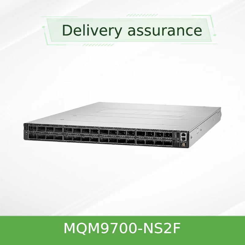 مفتاح InfiniBand NVIDIA Quantum-2 MQM9700-NS2F بسرعة 400 جيجابت/ثانية – 64 منفذ NDR، تدفق هواء P2C، إدارة مدمجة