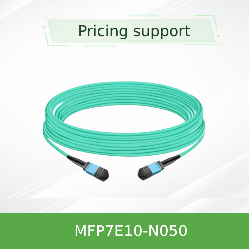 كابل ألياف بصرية NVIDIA MFP7E10-N050 بطول 50 متر MPO-12/APC متعدد الأوضاع لشبكات InfiniBand و Ethernet بسرعة 400 جيجابت/800 جيجابت